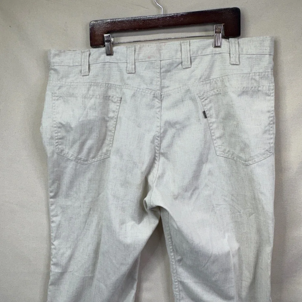 Levis Gentleman's Jeans 546 Mens 40X29 Beige Vintage 1980s Workwear Slacks